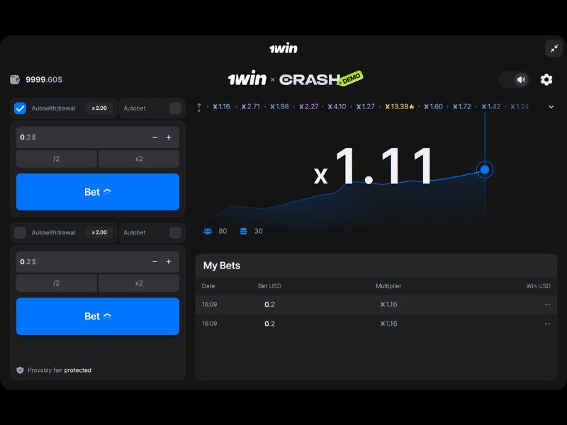 Spesialtilbud for spillet Crash