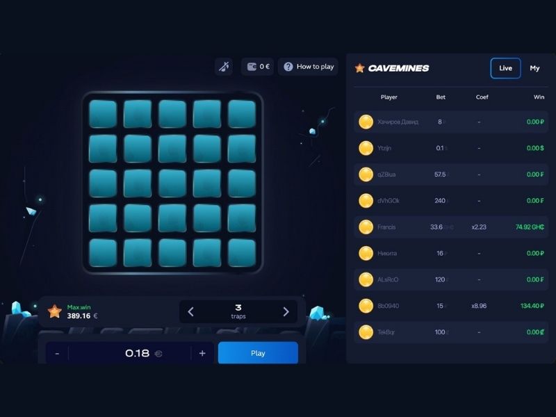 Играйте в Mines от провайдера 1Win Games