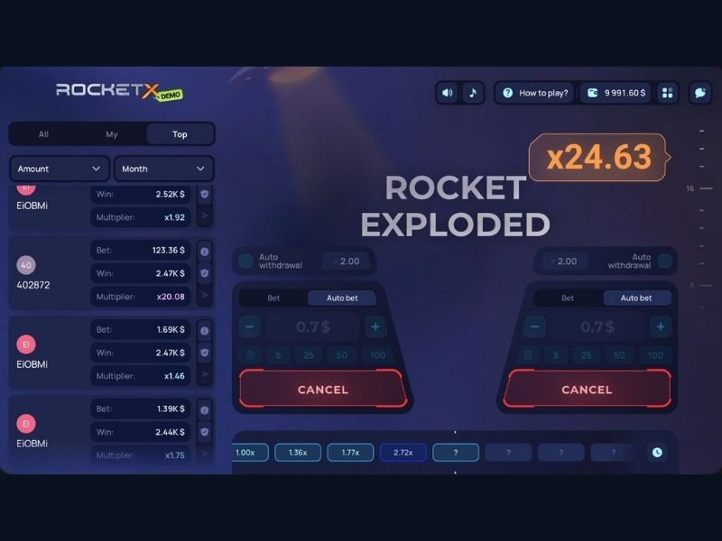 Играйте в Rocket X от провайдера 1Win Games