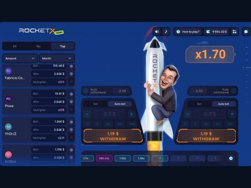 Стратегии игры в Rocket X