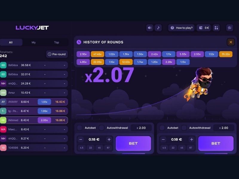 Пополнить счёт в Lucky Jet через Piastrix в 1Win