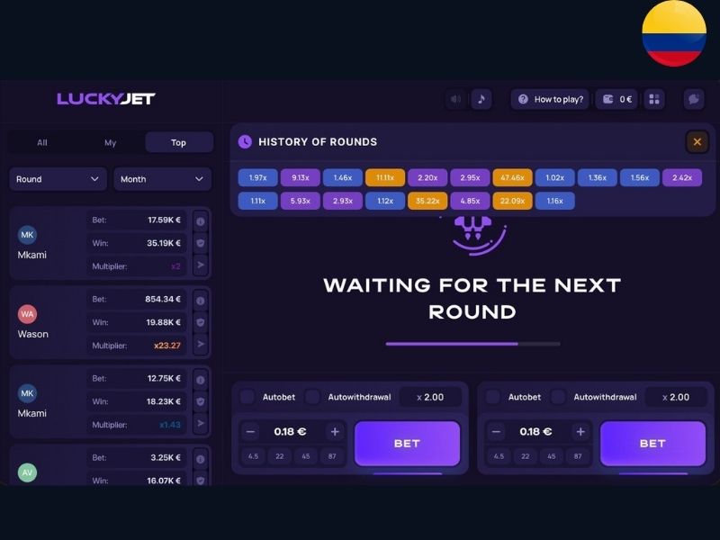 Особенности Lucky Jet для игроков из Колумбии