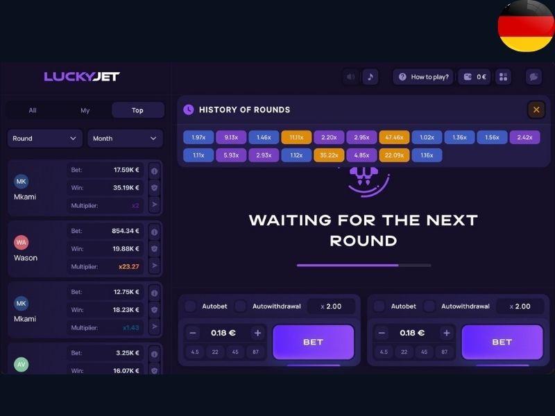 Особенности Lucky Jet для игроков из Германии