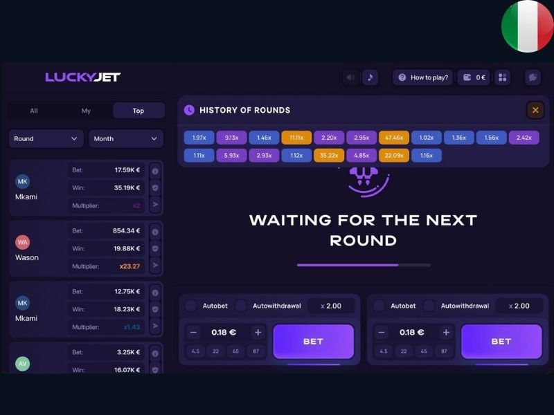 Особенности Lucky Jet для игроков из Италии