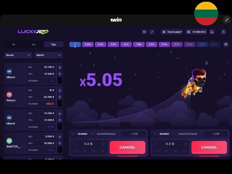 Hvordan spille Lucky Jet i Litauen