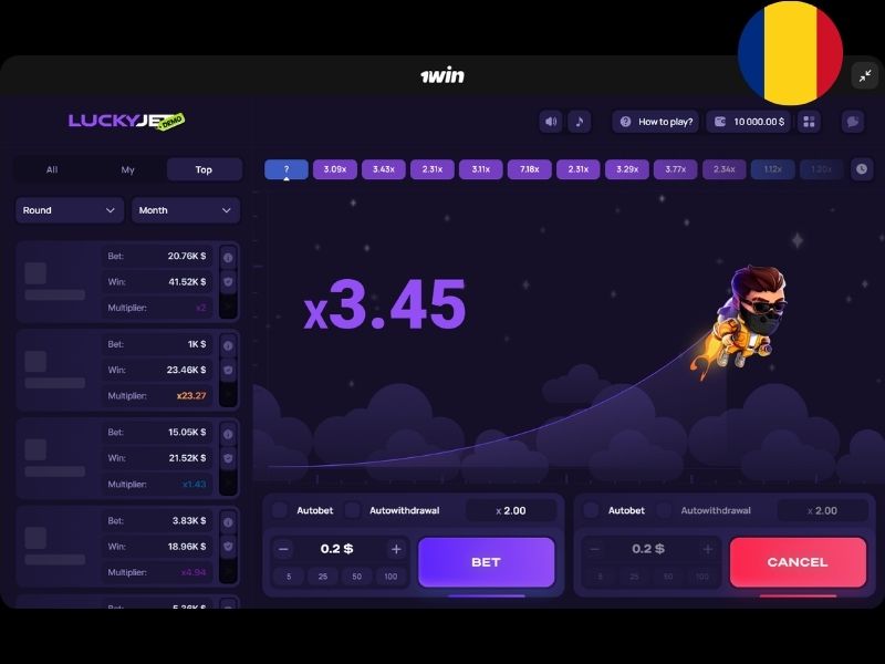 Мобильная версия Lucky Jet для игроков из Румынии