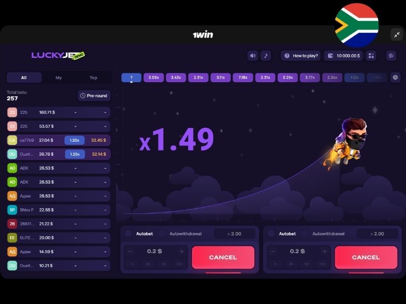 Особенности Lucky Jet для игроков из ЮАР