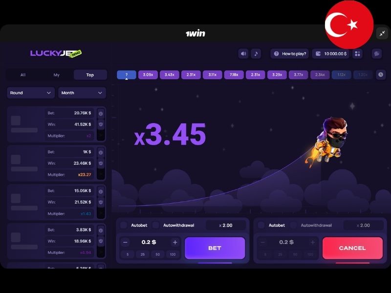 Lucky Jet в Испании на 1Win