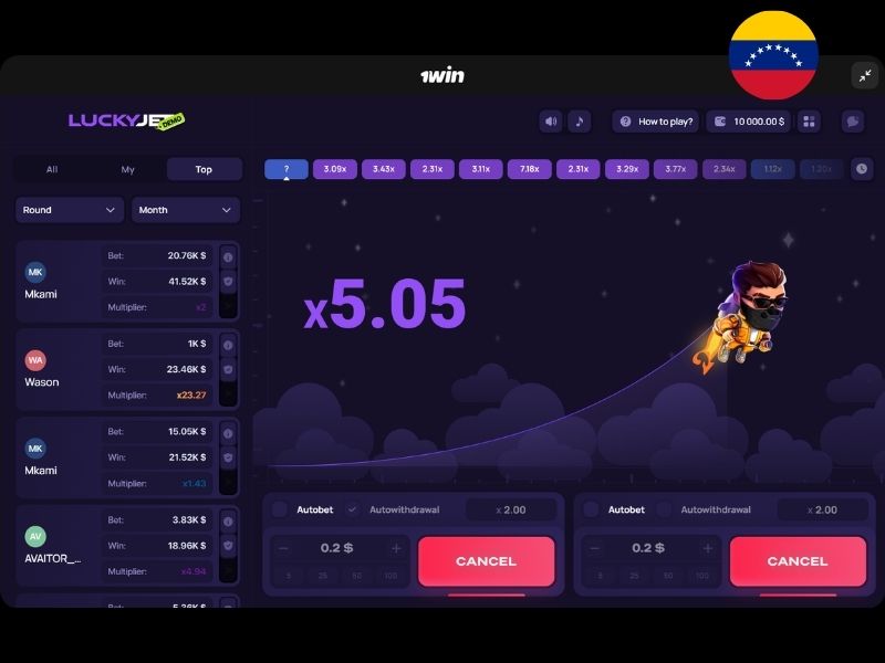 Boni und Aktionen für Spieler aus Venezuela